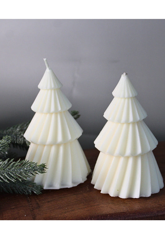 Christmas Tree Candles Set of 2